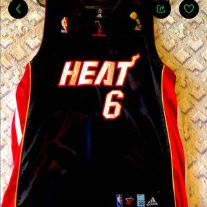 LEBRON JAMES 1st CHAMPIONSHIP JERSEY MIAMI RARE